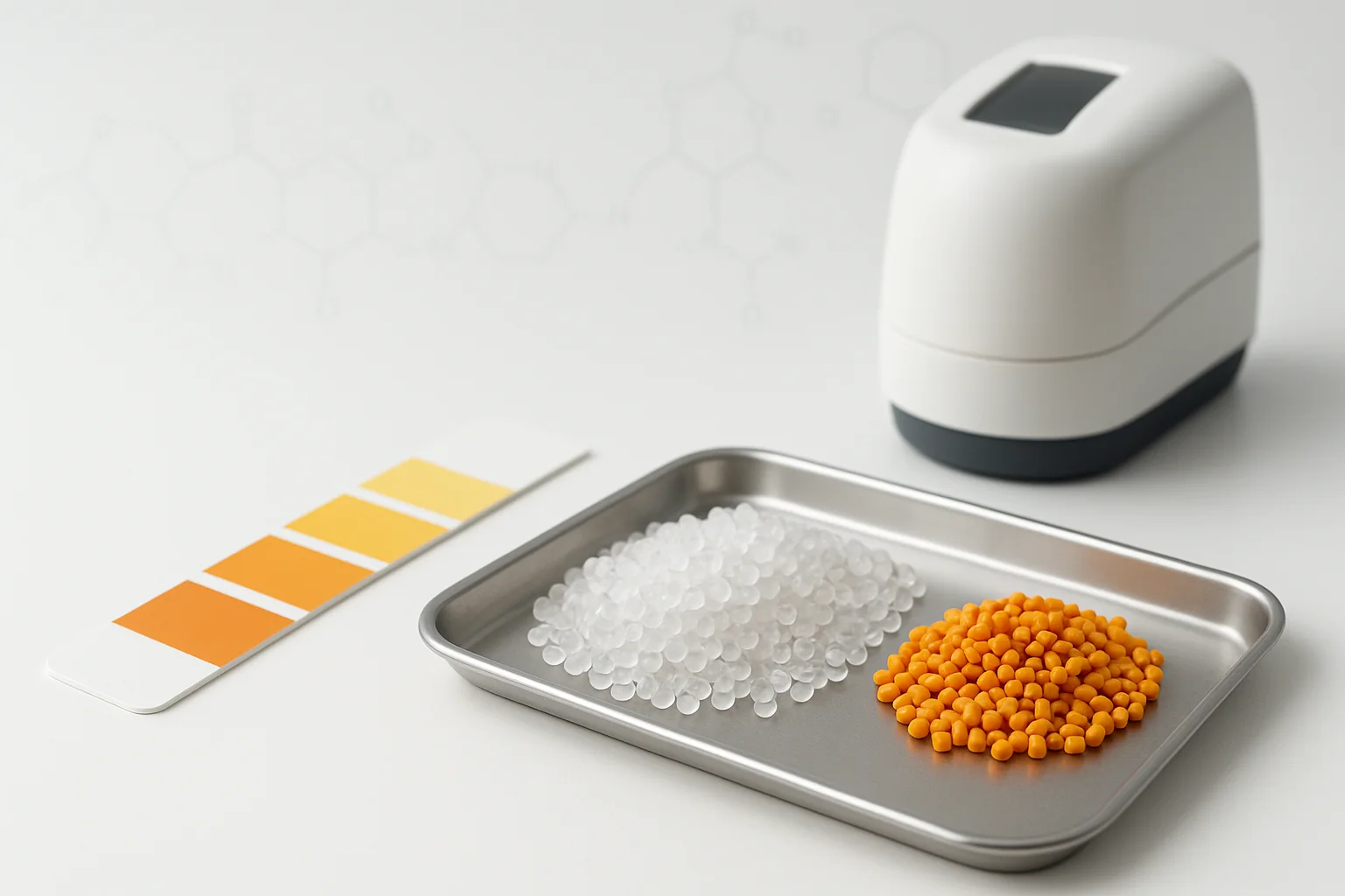 用于说明P.Y.191在塑料色母粒与聚合物体系中应用的实验室场景